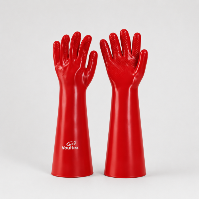 Red PVC Gloves