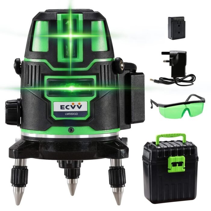 Laser Level 5 Line Red With Tripod