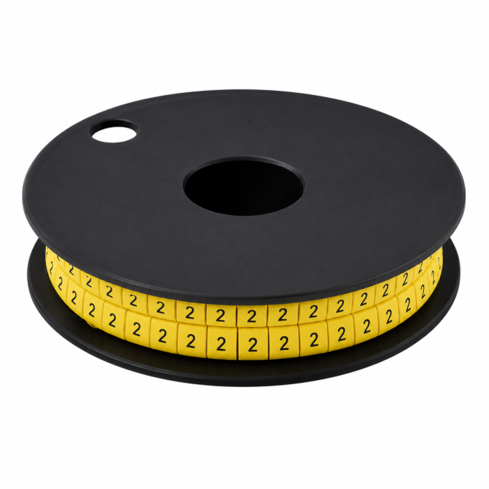 Labelling Cable Yellow Ec 1.5 To 4 - Cl 5mm - Number 0 To 9