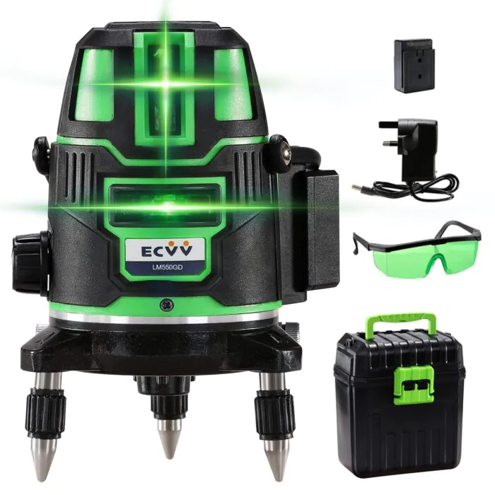 Laser Level 5 Line Red With Tripod